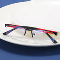 91310 Metal Classical Anti-Blue Light Luxury Computer Eyeglasses Eyewear Square Optical Glasses Frame for Men Women
