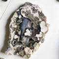 Natural Crystal Slices Sakura Agate Plate Raw Polished 20-30 cm Cherry Blossom Flower Agate Slab