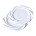 Unbreakable Restaurant Dinnerware 10 Inch Flower White Round Charger Serving Melamine Plate