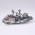 Creative Amethyst Cluster and  Miner Ornaments for Table Decoration
