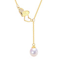 Wholesale 18K Gold Plated Freshwater Pearl Choker Necklace Pearl Pendant Jewelry