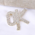 Wholesale Luxury OK Tassel Brooch Pins for Women Men Children Wedding Decoration Bag Accessory Other Jewelry Accessories