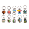 Creative Blank Heat Transfer Keychain Accessories Personalized Simple Diy Printed Patch Keychain Custom Photo Key Chain
