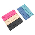 Factory Outlet Colorful Folding Eyeglasses Case PU Myopia Eyewear Case Customized Logo Glasses Triangle Storage Box