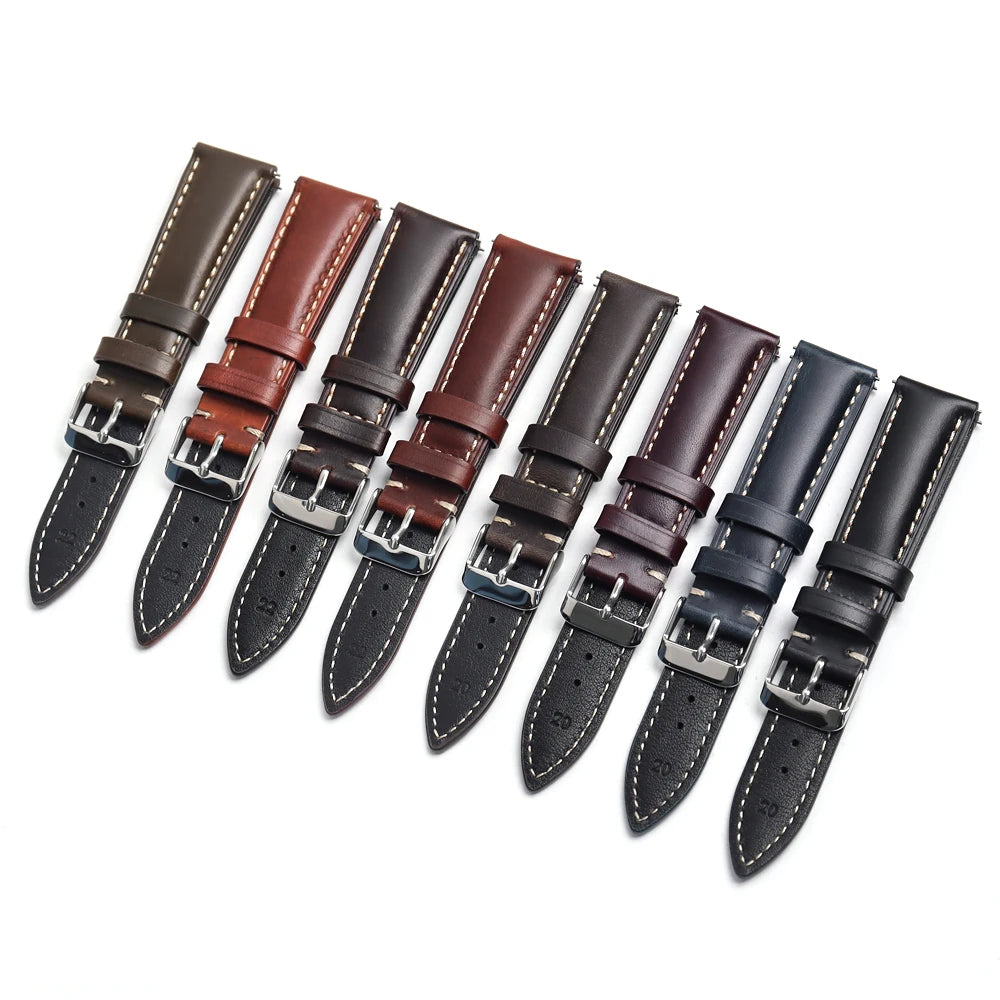 Genuine Leather Watch Strap Leather Watch Band Soft Leather Straps