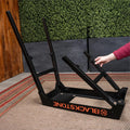 For Kitchen Tabletop Griddle Stand Collapsible Metal 17" 22" Customizable Iron BBQ Tools Powder Coated Easily Cleaned