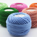 Wholesale 100% Cotton Yarn 3# Lace Yarn for Crochet Knitting Hand Knitted Fancy Yarn for Sewing Embroidery Weaving Dyed Pattern