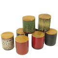 Multi-color Purple Clay Sealed Pot Small Square Ceramic Tea Storage Tank Bamboo Lid Freshness Preservation Home Restaurant