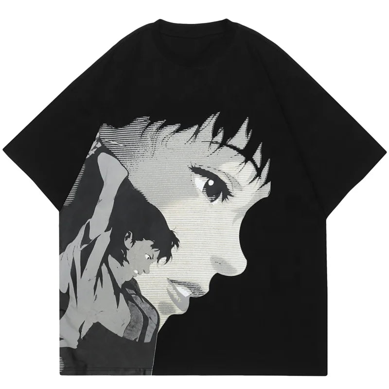 Unisex Summer Style Anime Print Tops Casual Short Sleeve T-Shirt With O-Neck Design 3D Digital Printing Customizable