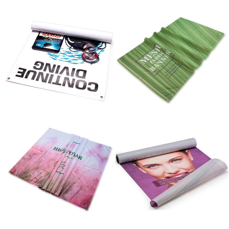 Large Size Outdoor Pvc Matte Bannermesh Fence Bannervinyl Real Estate Banner Double Sides Sign