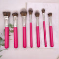 YRX Spot Stock Pink Soft 7Pcs Big Facial Makeup Tools Professional Accessory Custom Makeup Brush Foundation Brush
