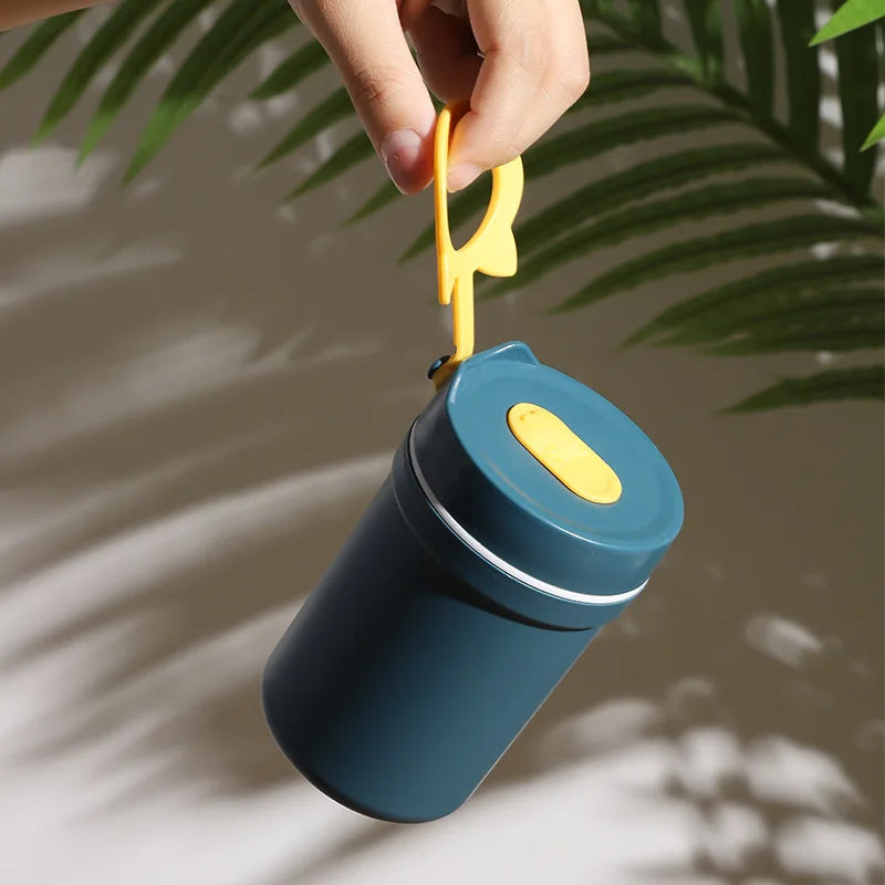 Wheat Straw Round Can Soup Cup Microwave sealed Leakproof Plastic Soup Pot Breakfast Cup Porridge Box with Lid