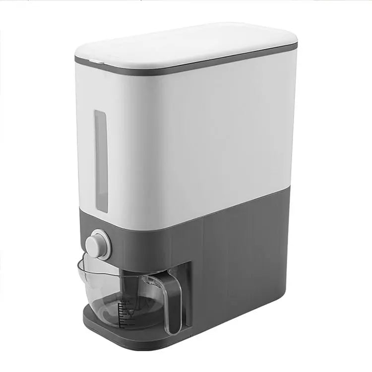 Household Sealed Metering Rice Bucket Moisture-proof Insect-Proof Rice Storage Box Plastic Rice Dispenser
