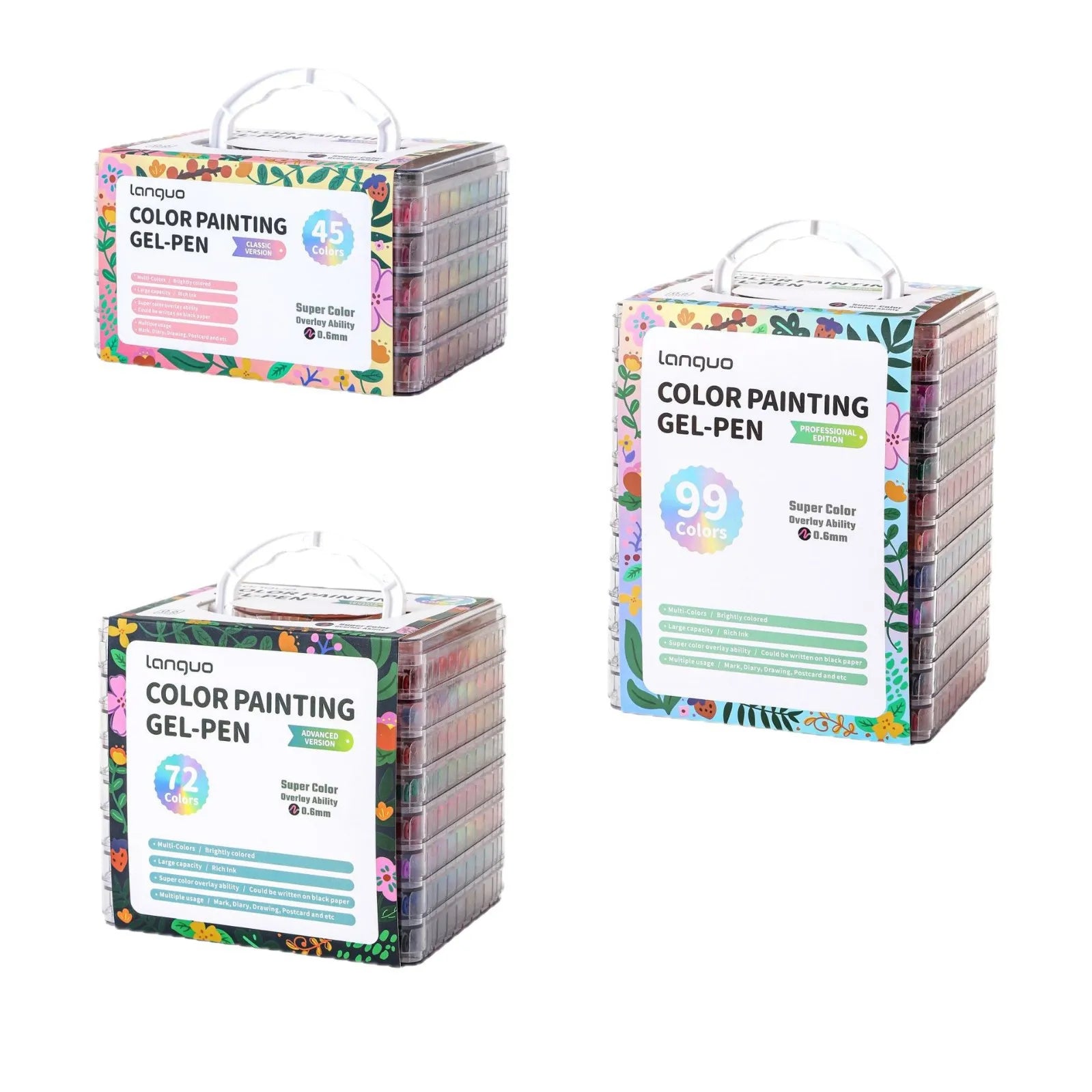 Languo Co-branded 99-Color Journaling Pen Set High-Capacity Layering & Note-Taking for Painting