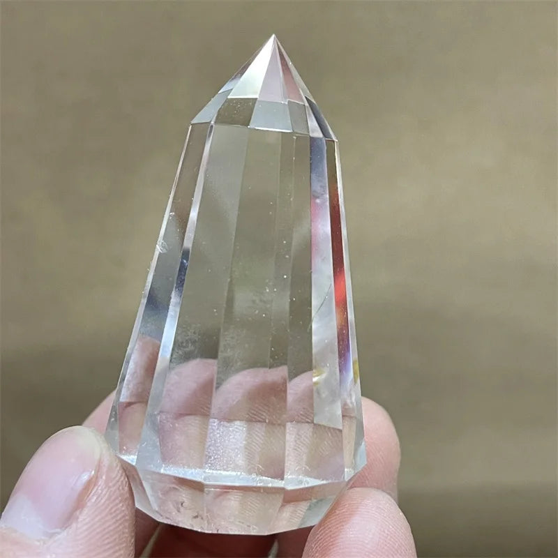 Natural clear Quartz Vogel Points 12 Sided 24 Sided clear Quartz Crystal Vogel Point