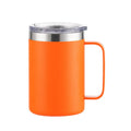 FX Factory 16oz Custom Logo High Grade Stainless Steel Sports Vacuum Insulated Coffee Mug Beer Cups Lid Handle 12-24 Hours