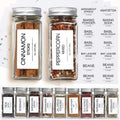 Hot Sale Waterproof Adhesive Food Round Square Custom Organic Pantry Spice Jar Sticker Label for Container