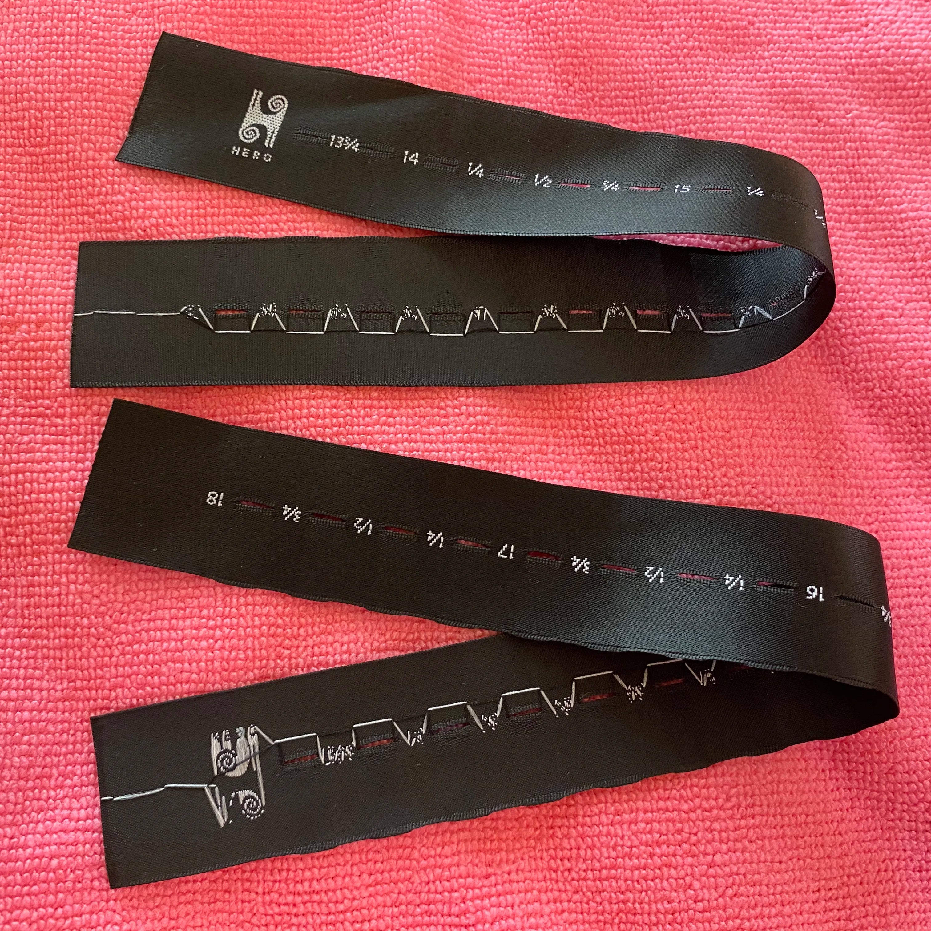 Smooth Surface Sewing on Bow Tie Neck Tapesadjustable Brand logo Bow Tie Ribbons