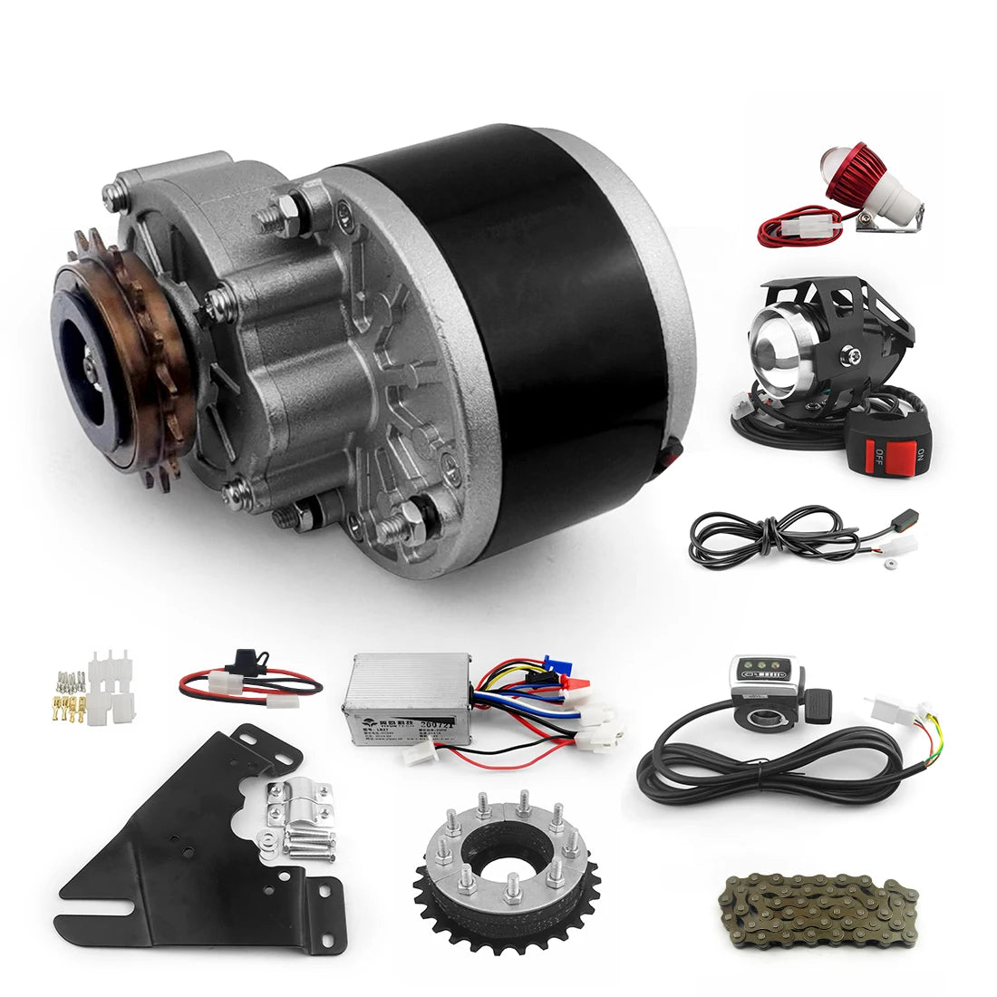 DIY EU USA Warehouse Powerful Higher Speed 24v 36V 250W Brushed Swytch Motor Electric Bike Conversion Kit With Battery