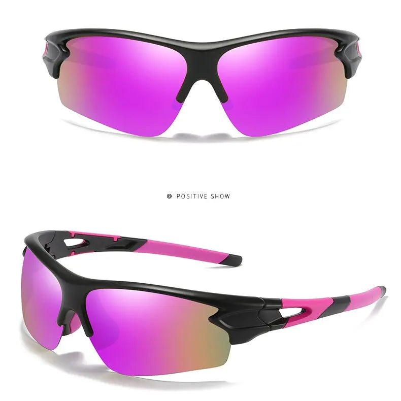 Dubery 2025 Custom Sports Sunglasses for Men Latest Design Outdoor Polarized UV400 PC Frame Material