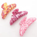 YHJ Large Elegant Hair Claw Unbroken Acetate Hair Claw Customize logo  Wholesale Hair Claw for Women
