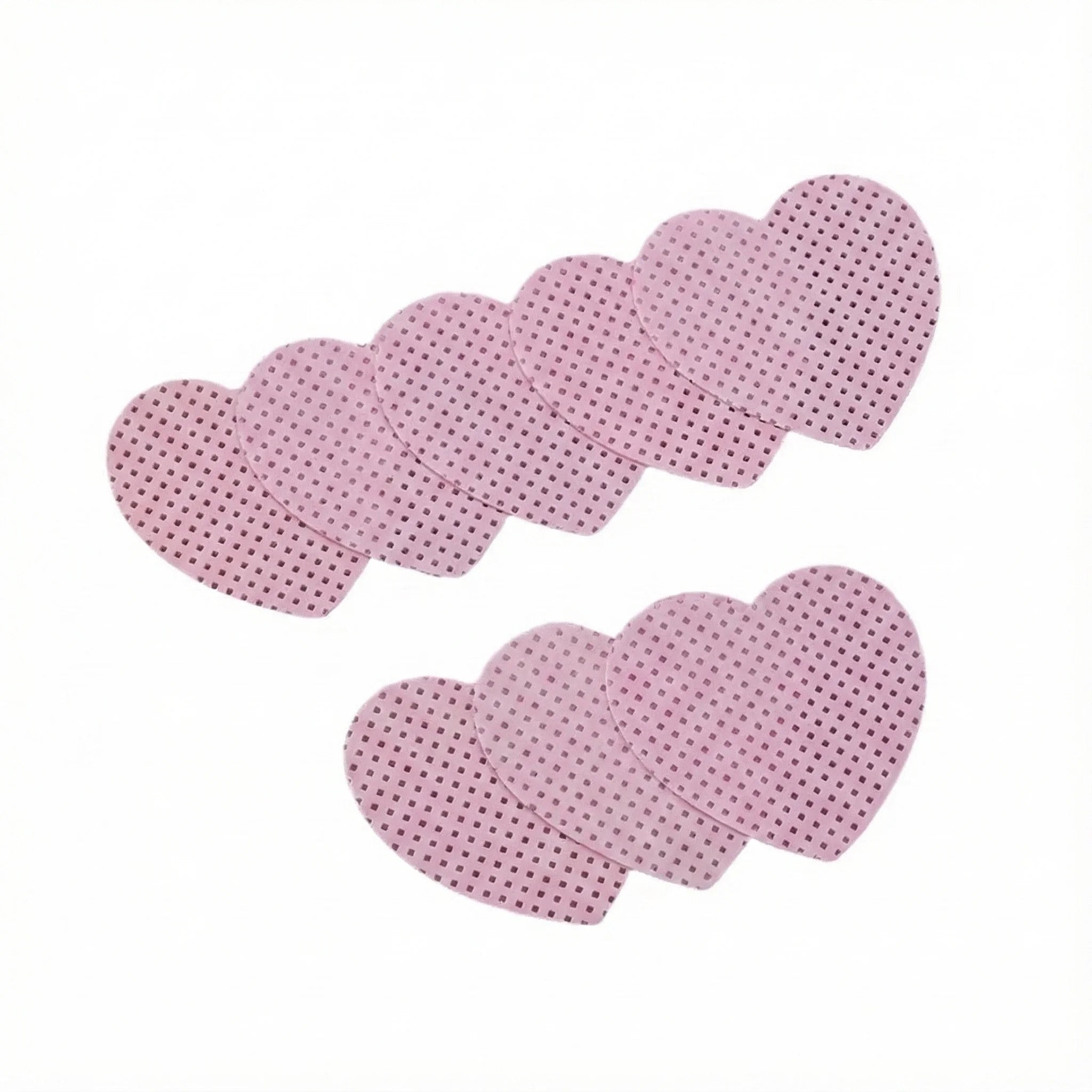Private Label Lint Free Heart Shape Nail Remover Pad Lash Extension Glue Adhesive Nozzle Wipes