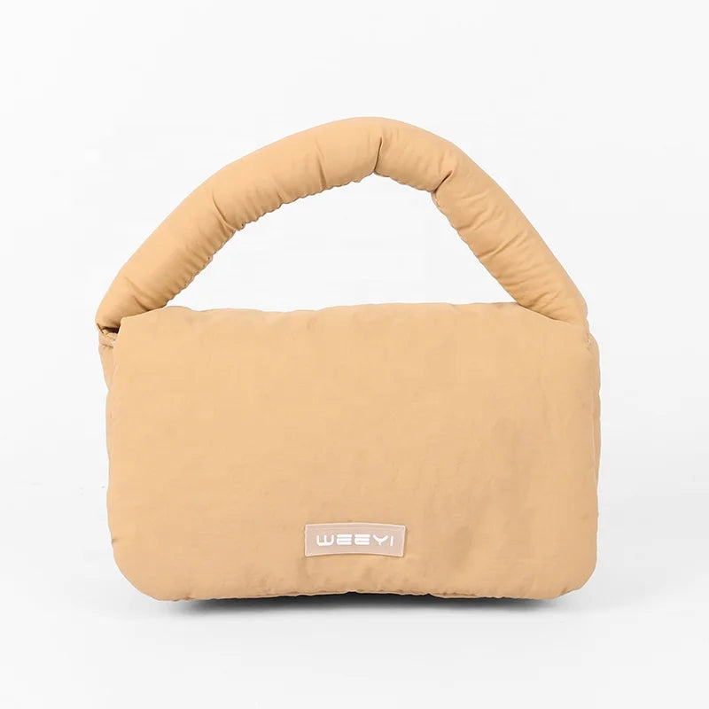 CHANGRONG Custom Women's Crossbody Handbag Fashion Small Quilted Puffy with Zipper Closure Lining Material Polyester