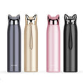 Madou Cute Cat Fox Ear Stainless Steel Thermos Bottle Eco-Friendly 6-12 Hours Thermal Insulation Portable Outdoor Coffee Tea