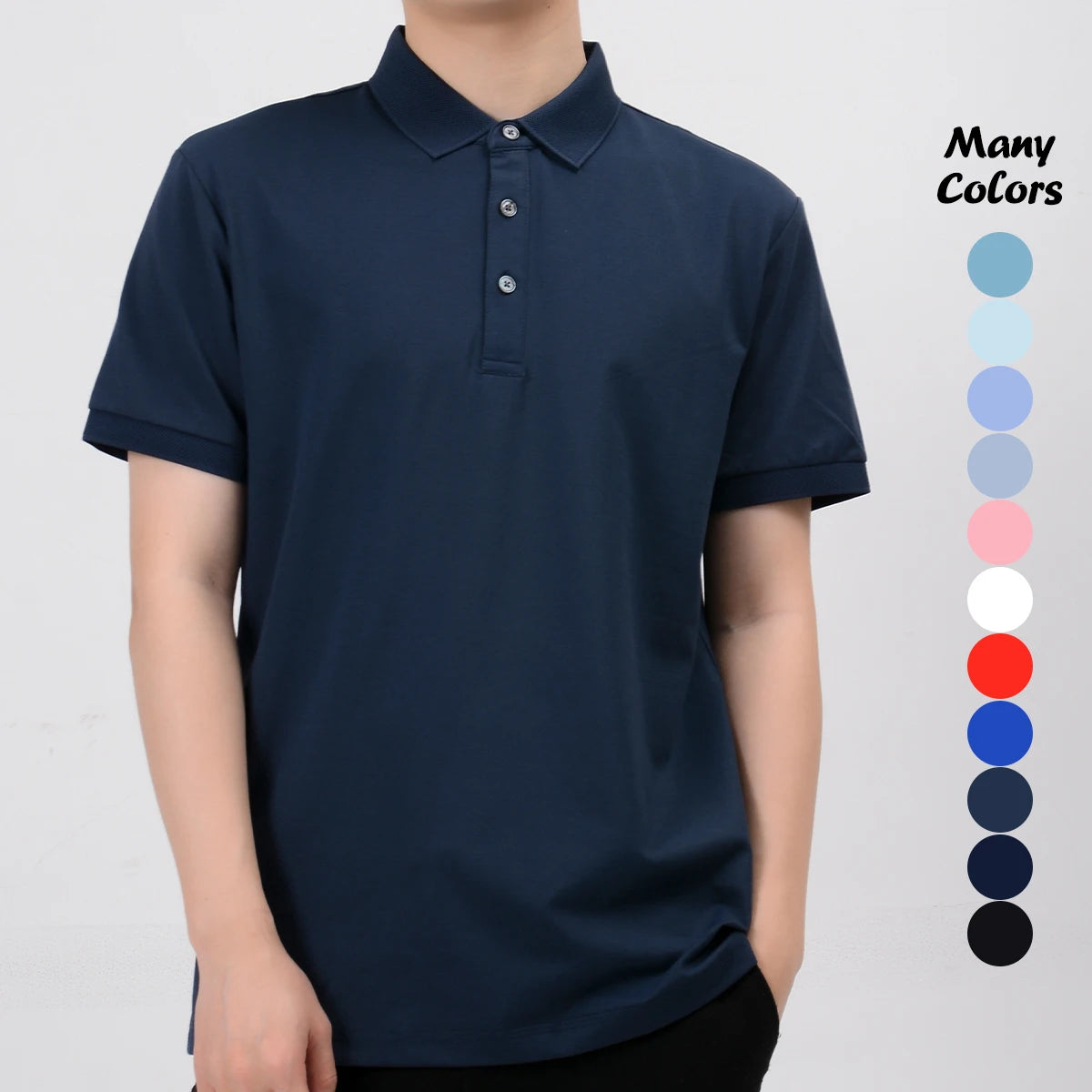 200 Gsm Washable Cotton Summer Clothes High Quality Popular Golf Shirt T-Shirt Custom Mens GOLF T Shirts
