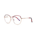 Hexagonal Large Trendy Eyeglass Frames Blue Light Blocking Female Eye Glasses Male Square Spectacle for Men Eyewear