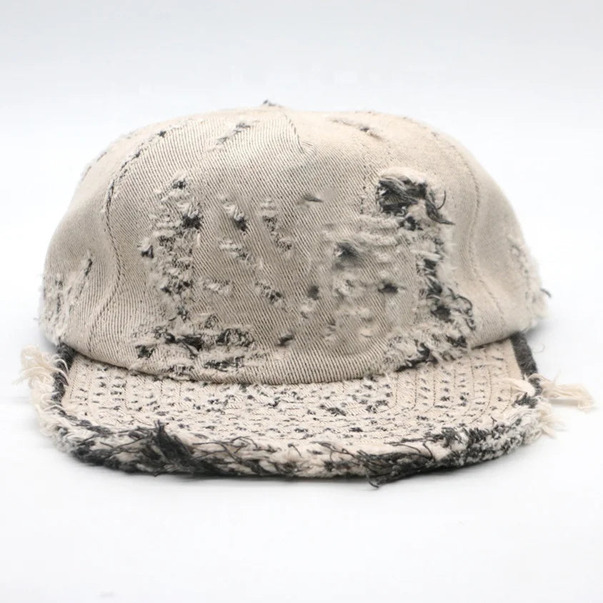 New Product Unstructured Vintage Acid Washed Distressed Adjustable Size Unisex Custom Logo Baseball Caps Hat Dad Hats