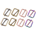 Various Color Shoulder Bag Strap Rectangle Adjust Tri-glide Buckle Slider Loop Ring