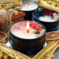 Custom Luxury Dried Flower Soy Candle Private Label  Vanilla Tin Can  Gift Box Aromatic Scented Candle