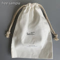 Recycled Cotton Drawstring Bag Canvas Cotton Bikini Bag Custom Canvas Bag With Custom Printed Logo