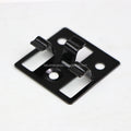 Modern WPC Composite Decking Board with Hidden Black Metal Clip System Stainless Steel Fasteners Waterproof & Durable