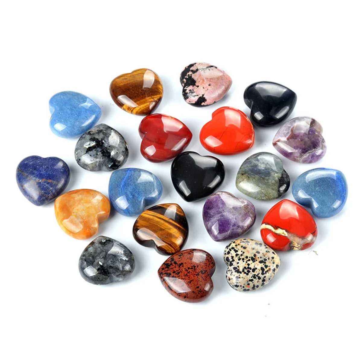 Good Quality New Arrive Polished Heart Shape Natural Picasso Stone for Home Decoration DIY Gemstone