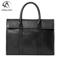 Andong Leather Men Business 14 Inch Laptop Briefcase Genuine Cow Leather Business Fashion Large Capacity Handbag for Men 6798-3