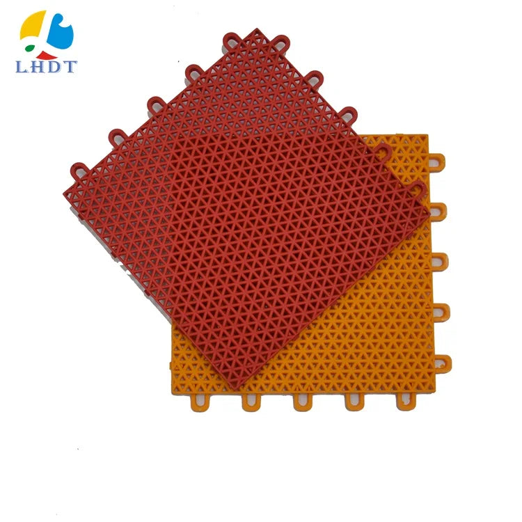 Homely Sports Ground Tiles Basketball Courtanti-slip Surface Indoor Badminton Hall Sports and Gym Flooring DIY Tiles