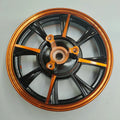 10inch Wheel 2.50-10 Octagonal Rear Disc Orange Rim Motorcycle Wheel Aluminum Rear Alloy Motorcycle Rim 2.15-10