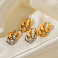 New Design Luxury Gold Silver Color Chain Gold Plated Earrings for Women and Girls