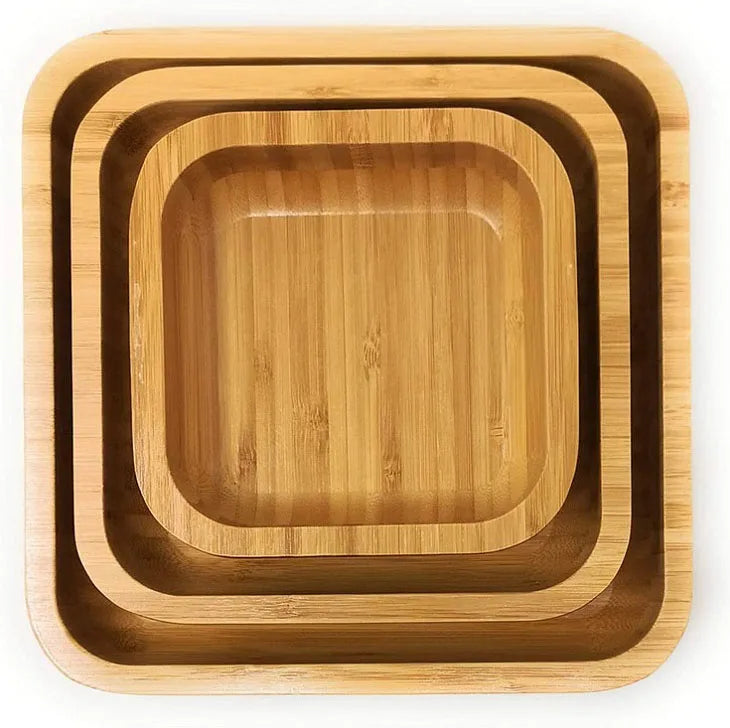 Modern Luxury Large 30cm Eco-friendly Bowl Cheap Bamboo Serving Bowls Set