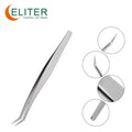 ELITER Hot Sell 45 Degree Angle Eyelash Tweezers Grip Tweezer Eyelash Extension Volume Eyelash Extension Tweezers