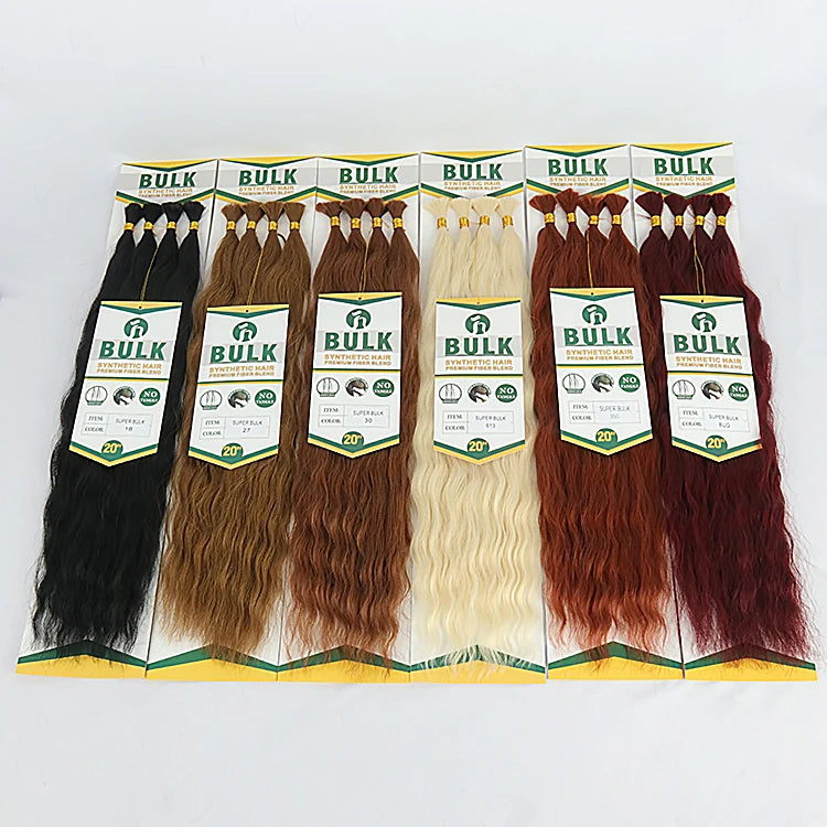 Julianna Wholesale No Weft Super Wave Bulk Perfect for Boho Box Synthetic  Braiding Hair Extension