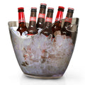 Custom Ice Bucket Customized Plastic Clear Black White Ice Bucket Logo at Parties