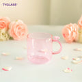 Wholesale Colored Borosilicate Glass Tea Coffee Mug 350ml Capacity Microwave Safe Dishwasher Safe Minimalist Custom Logo