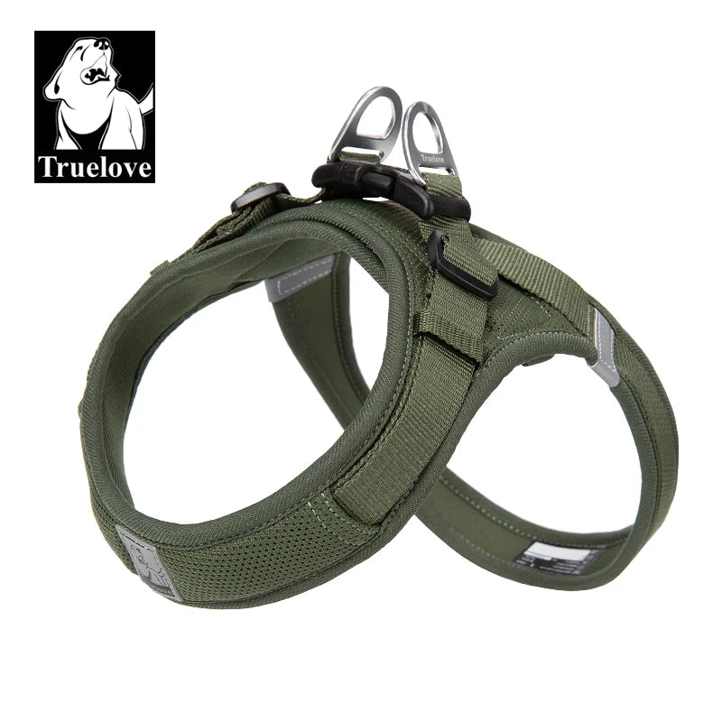 Truelove Wholesale Comfortable Lightweight Fashion Reflective Nylon Pet Harness Breathable Durable Soft Small Dog Training Vest
