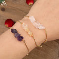 Trendy Bracelet Chip Beads Healing Crystals Quartz Adjustable Bracelets  Hand Chain Fashion Gift