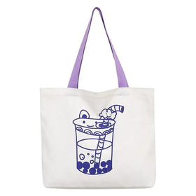 Custom Logo Women Custom Print Beach Shopping Blank Cotton Plain Canvas Tote Bag