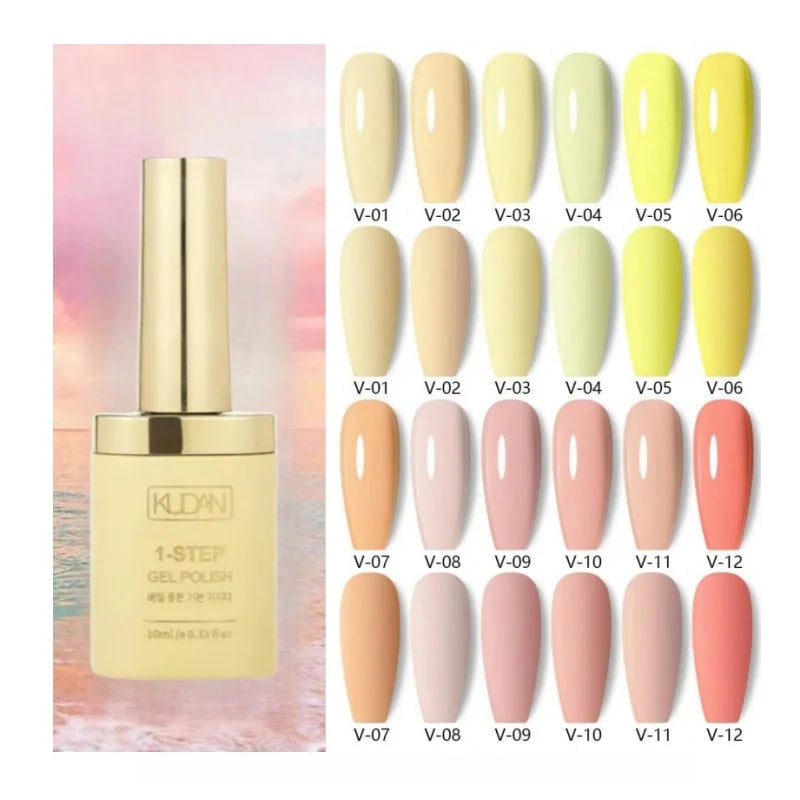 New Style Rainbow Color One Step Gel Polish Kit One Step Nail Polish Uv Gel Color Soak Off Led Uv Gel Nail Polish for Nail Art