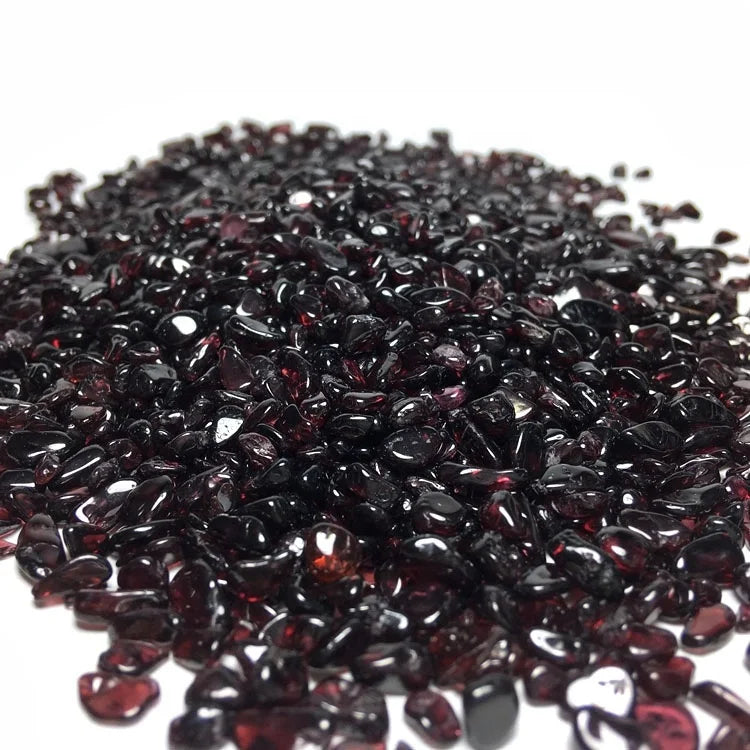 100g Per Bag Natural Garnet  Rock Crystals Healing Stones Gravel Tumbled Stone